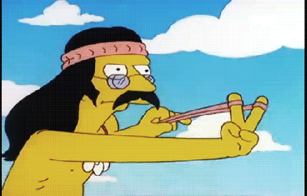 Simpsons hippy